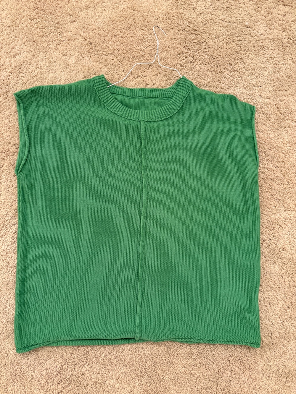 Green Knit Women's Sweater - Preppy Classic Crewneck